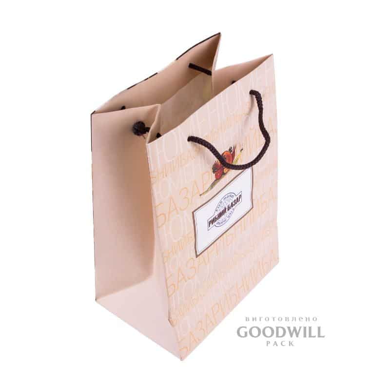 Пакет имиджевый для ресторана бумажный 22*30*12 — изображение 2