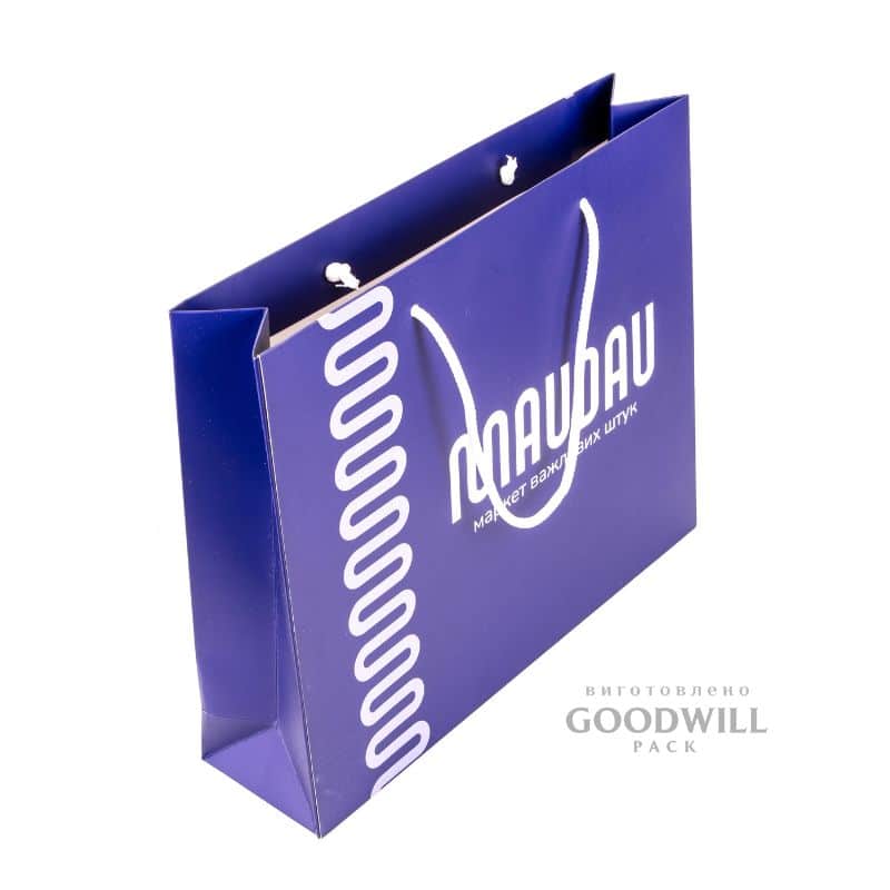 Пакет подарунковий з ручками шнурок фото