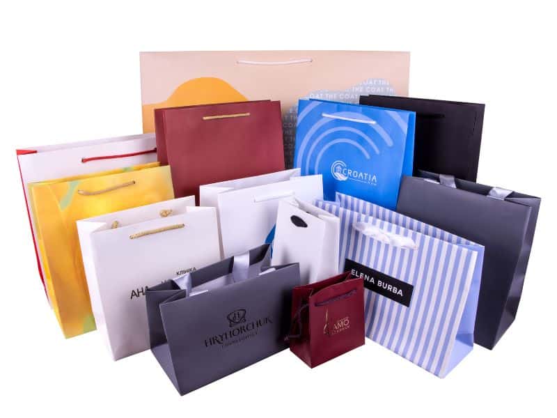 Пакети з повнокольоровим друком з логотипом на замовлення фотографія