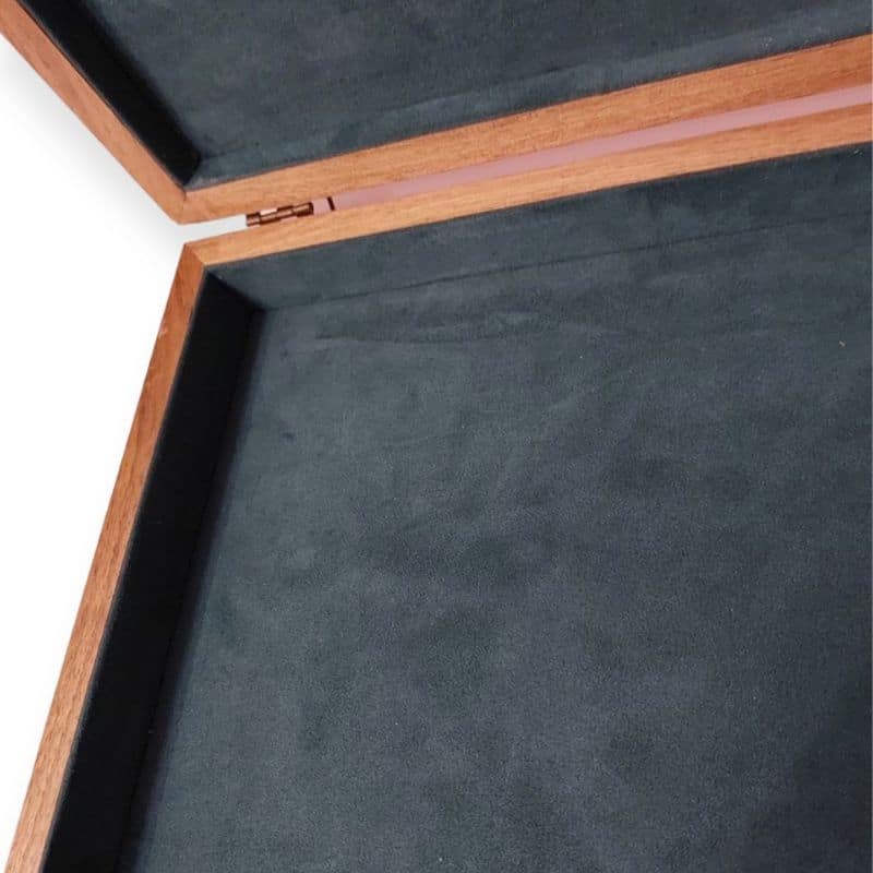 Ложемент для коробки з дерева фотографія