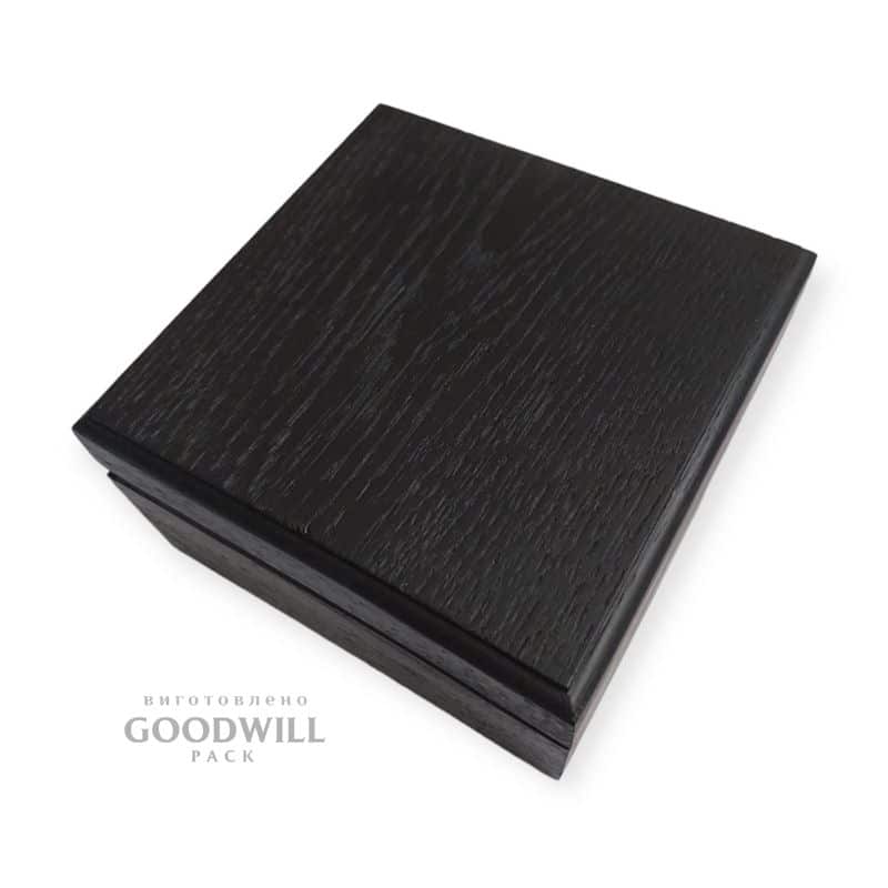 Коробка дерев'яна для ювелірних прикрас з магнітами 11*11*6 - Зображення 6