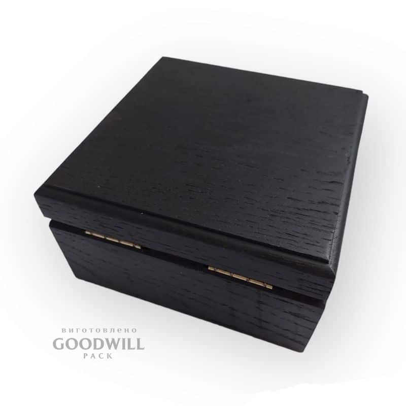 Коробка дерев'яна для ювелірних прикрас з магнітами 11*11*6 - Зображення 8