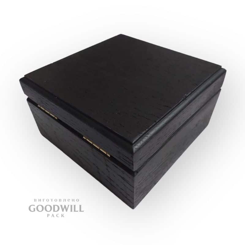 Коробка дерев'яна для ювелірних прикрас з магнітами 11*11*6 - Зображення 2