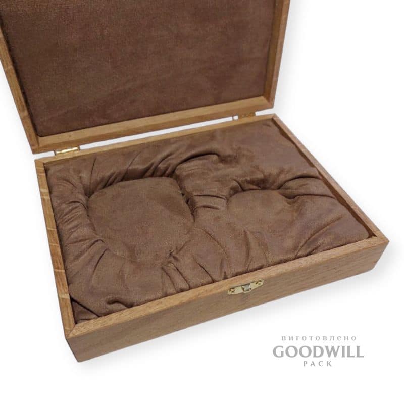 Коробка дерев'яна з ложементом для подарунків 20*15*5 - Зображення 4