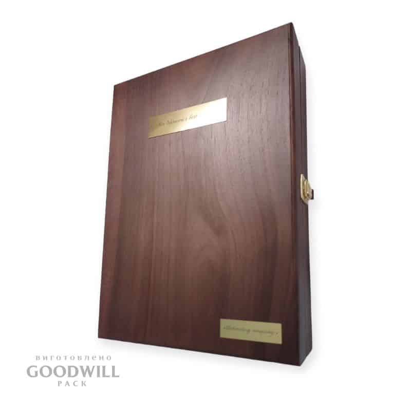 Коробка дерев'яна для книги подарункова 35*25*7 - Зображення 2