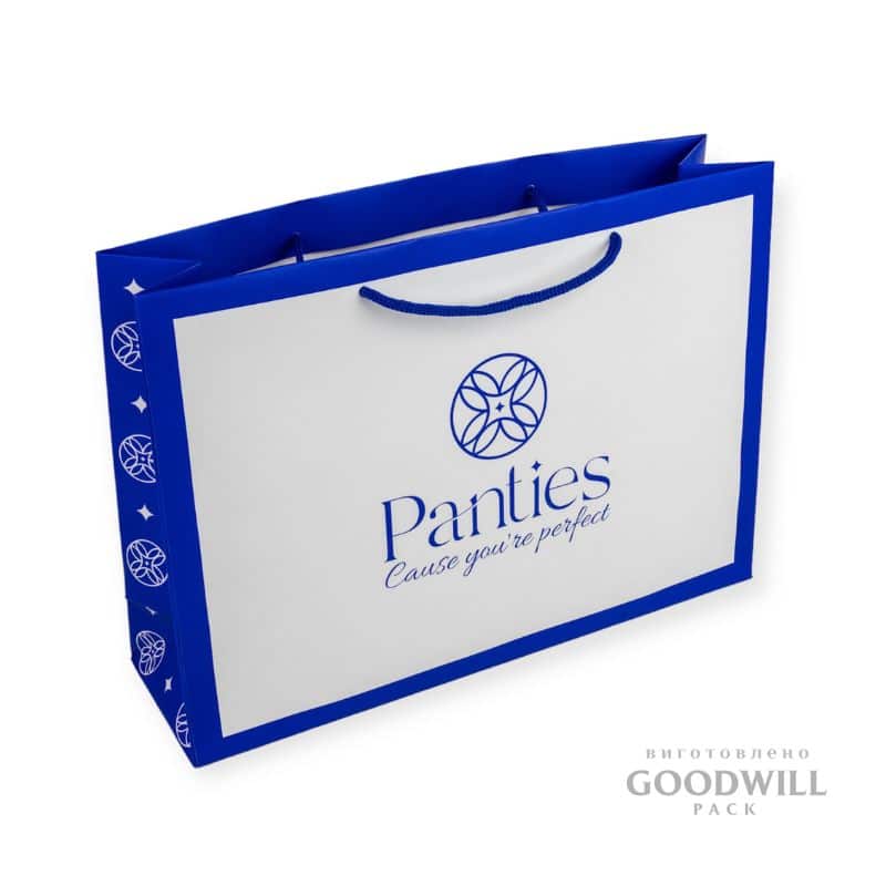 Пакет брендований для пакування білизни з логотипом фото