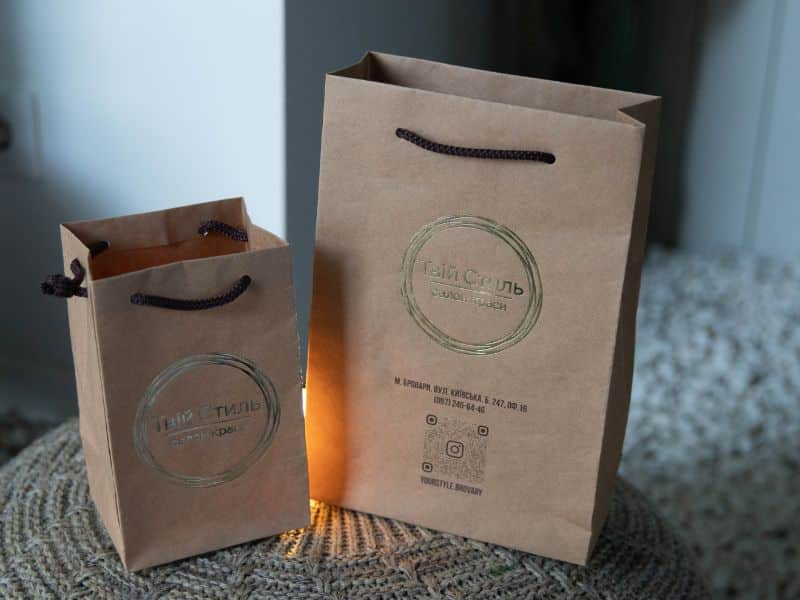 Фірмові пакети крафт фото