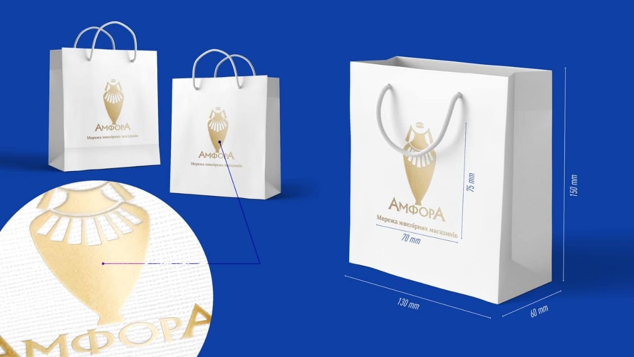 Приклад брендованого пакету фотографія