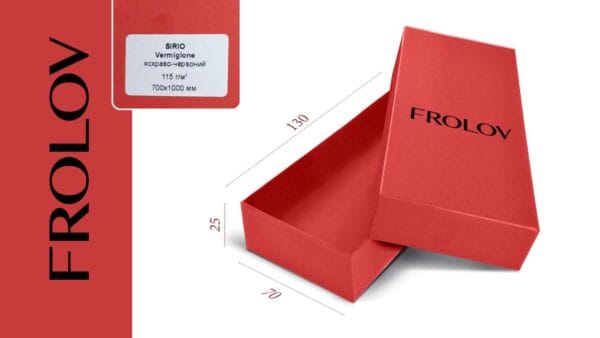 Коробка для аксесуарів з друком логотипа червона фотографія