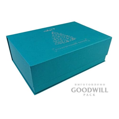 Коробка фірмова для корпоративних подарунків з друком логотипа фотографія