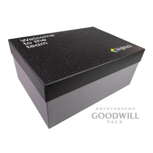 Коробка фірмова для корпоративних подарунків з логотипом фото