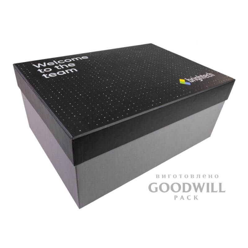 Коробка фірмова для корпоративних подарунків з логотипом фото