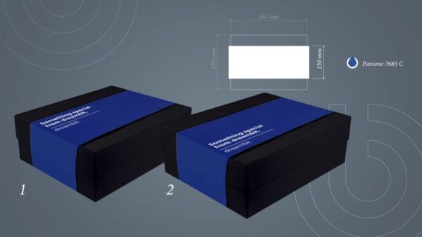 Коробка фірмова виготовлена по індивідуальному замовленню фотографія