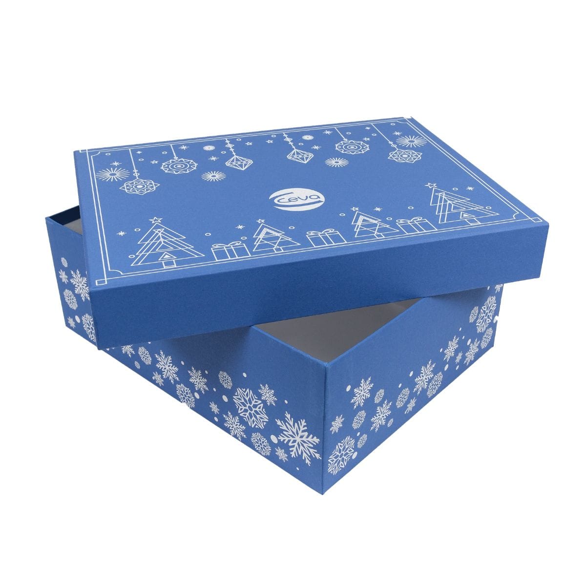 Коробка кришка дно з друком логотипа фото