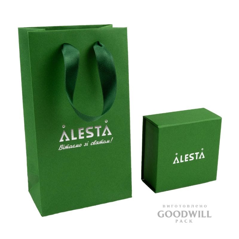 Пакет з атласними ручками зав’язаними на вузол 12*22*7 - Зображення 5