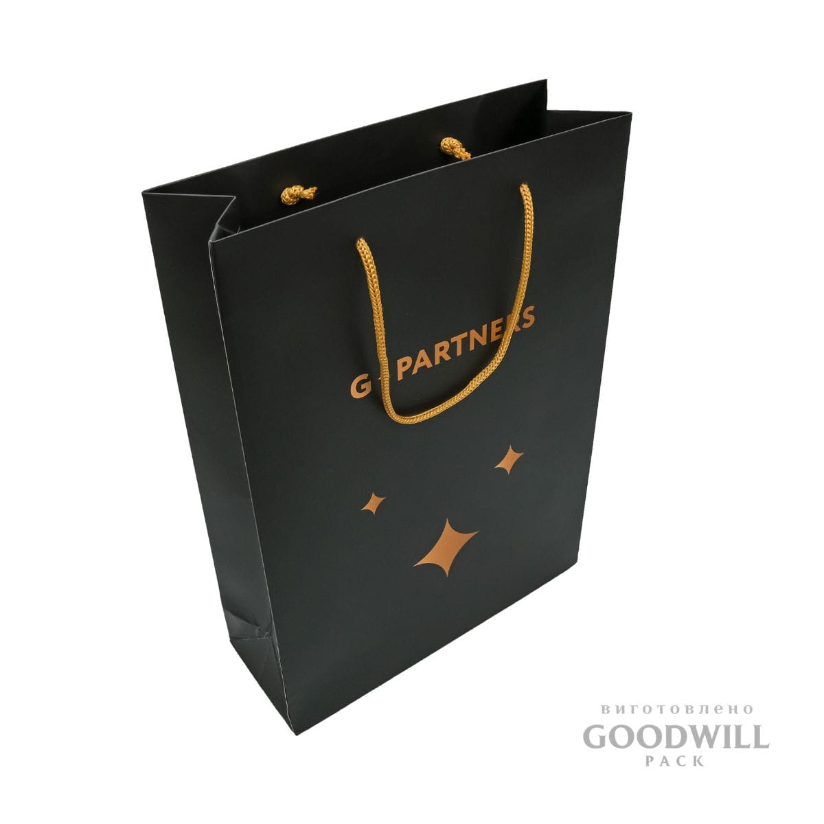Пакет з друком логотипа для корпоративних подарунків GPartners з індивідуальним дизайном фото