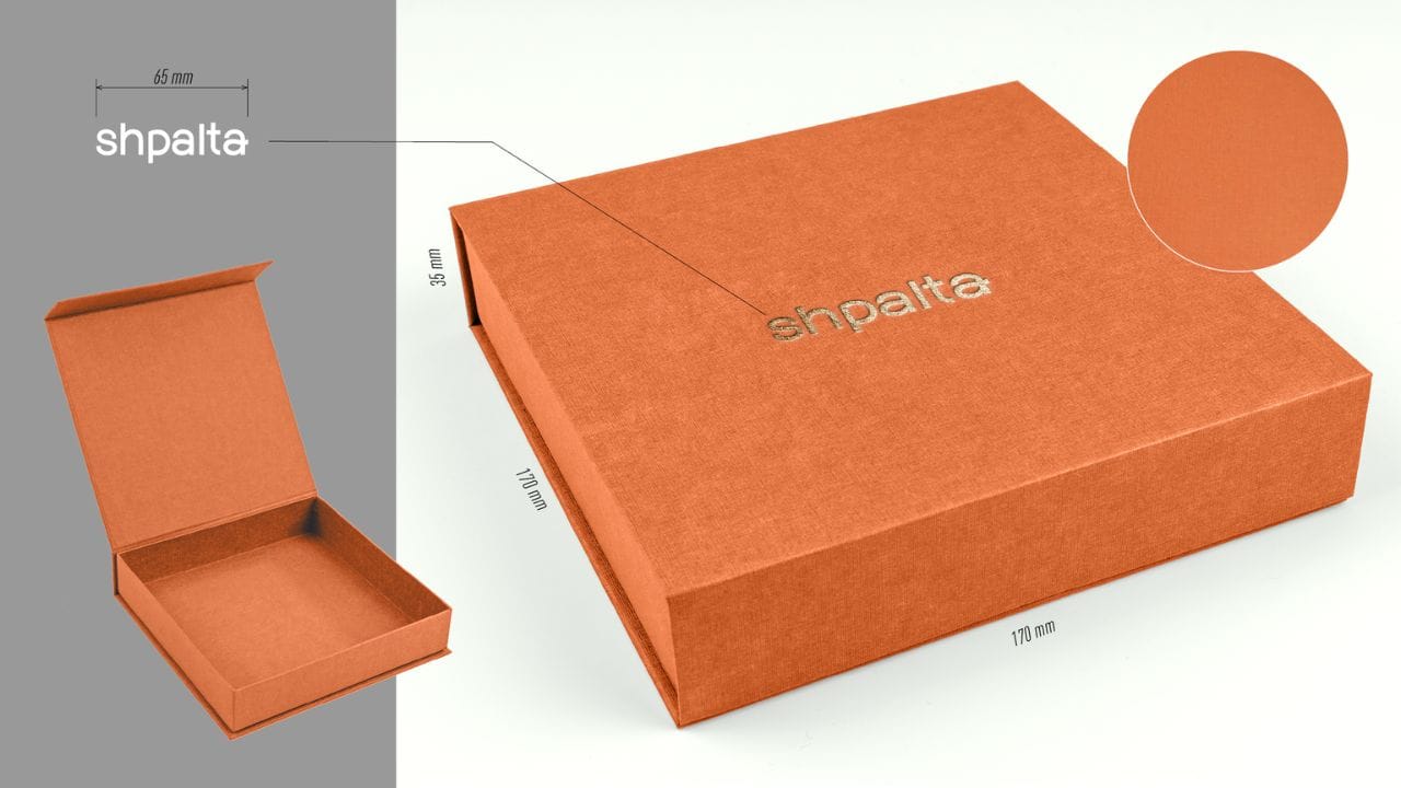 Коробка для хустки з друком приклад