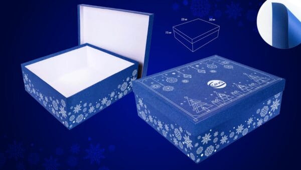 Коробка для новорічних подарунків приклад