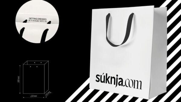 Пакет з друком логотипа оригінальний фотографія